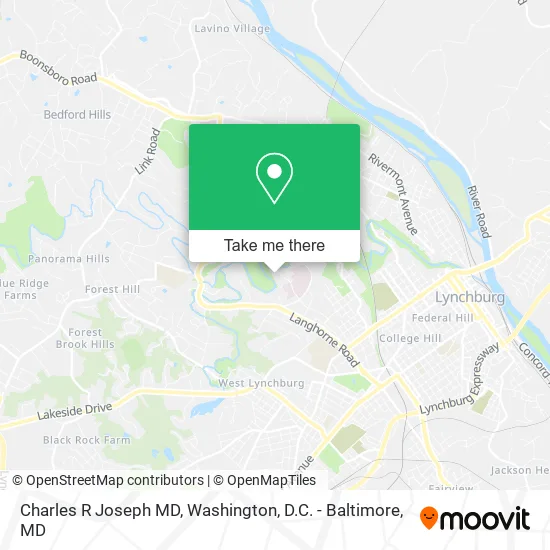 Charles R Joseph MD map