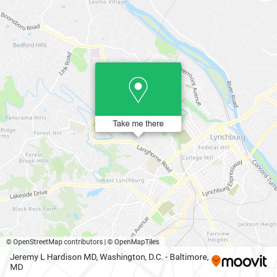 Jeremy L Hardison MD map