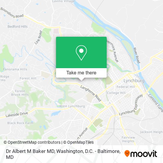 Dr Albert M Baker MD map