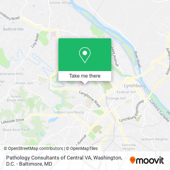 Pathology Consultants of Central VA map