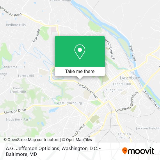 A.G. Jefferson Opticians map