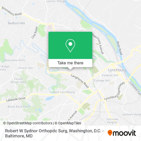 Mapa de Robert W Sydnor Orthopdc Surg