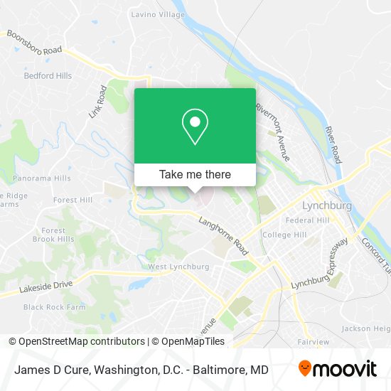 James D Cure map