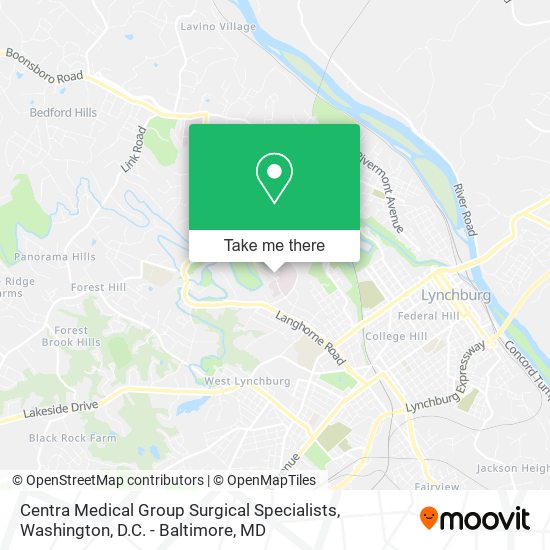 Centra Medical Group Surgical Specialists map