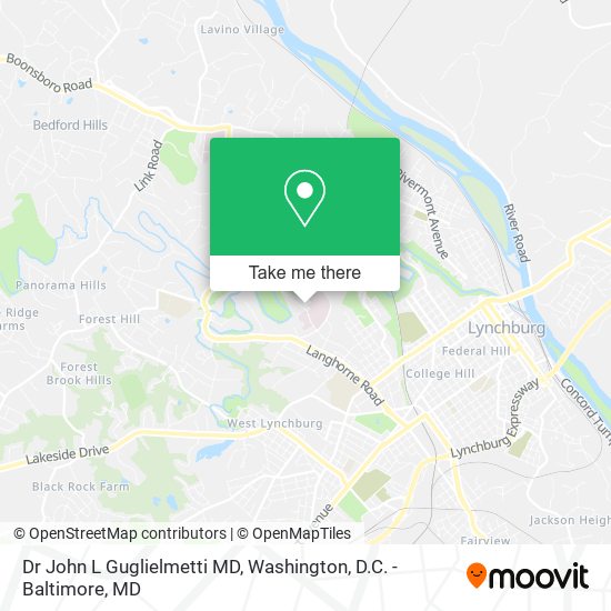 Dr John L Guglielmetti MD map