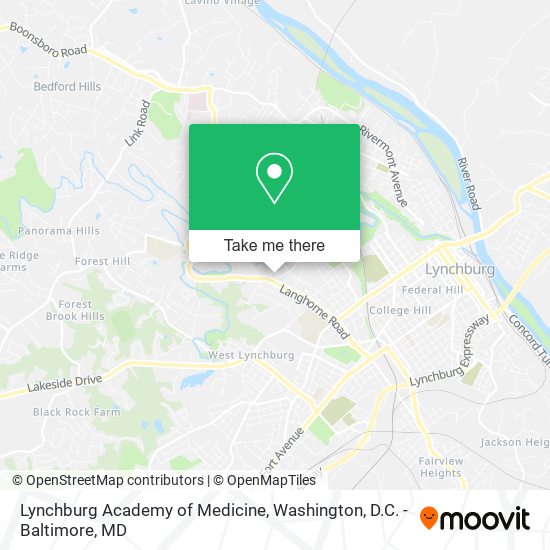 Mapa de Lynchburg Academy of Medicine