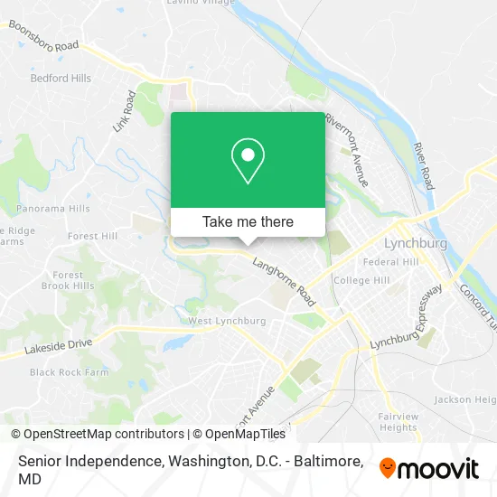 Senior Independence map