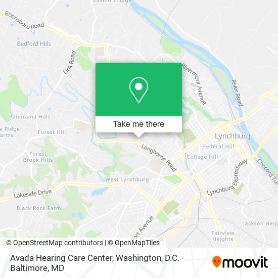 Mapa de Avada Hearing Care Center