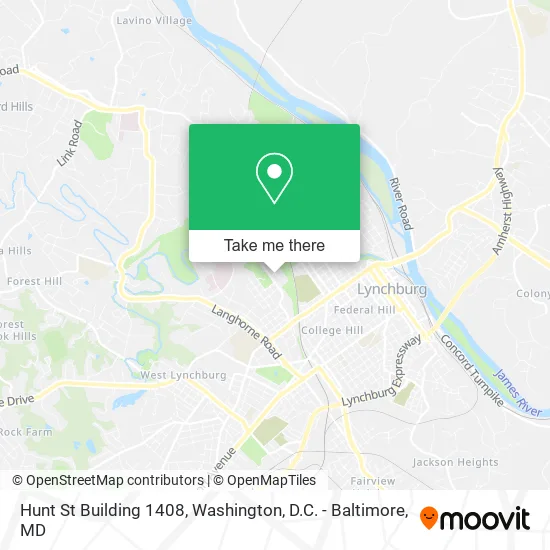 Hunt St Building 1408 map