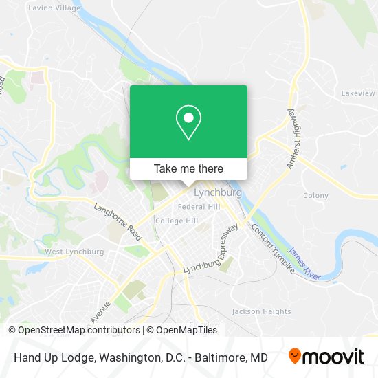 Hand Up Lodge map