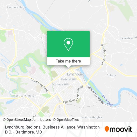 Lynchburg Regional Business Alliance map
