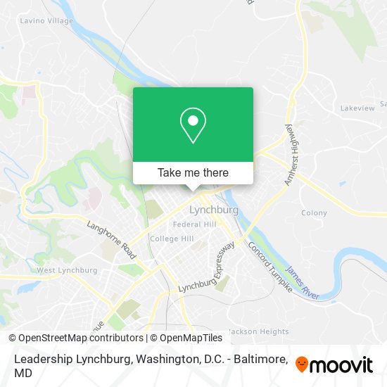 Leadership Lynchburg map