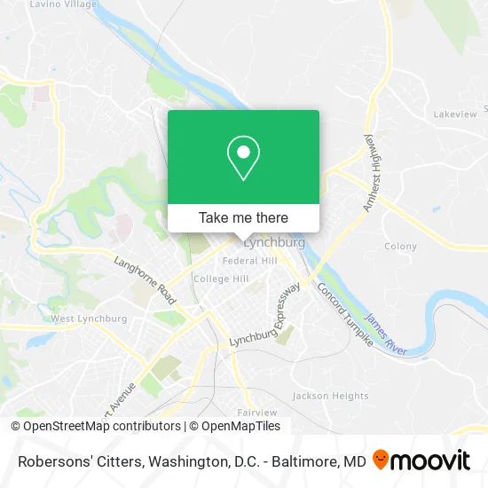 Robersons' Citters map