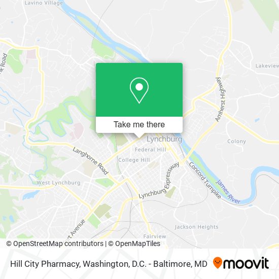 Mapa de Hill City Pharmacy