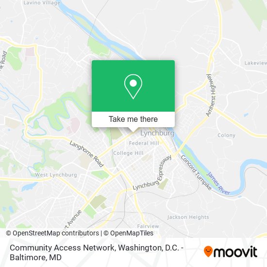Community Access Network map