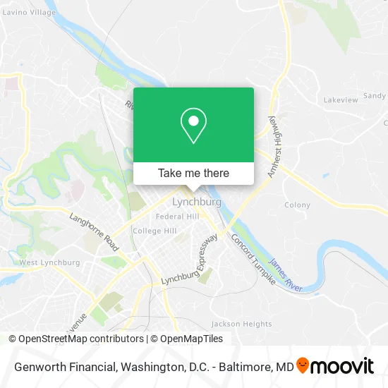 Genworth Financial map