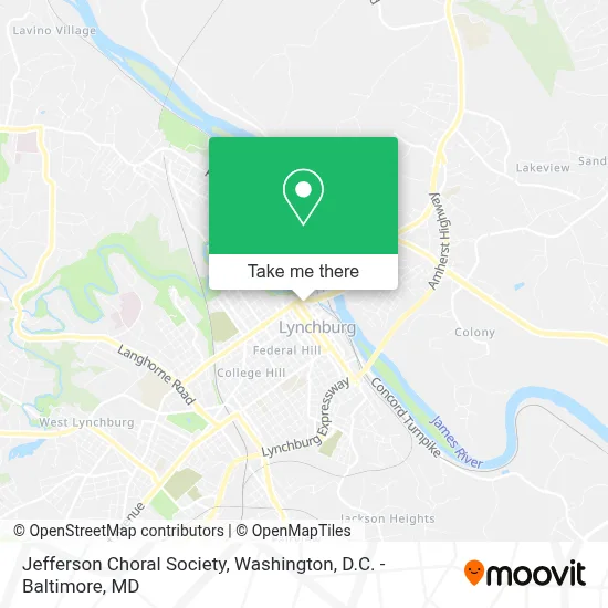 Jefferson Choral Society map