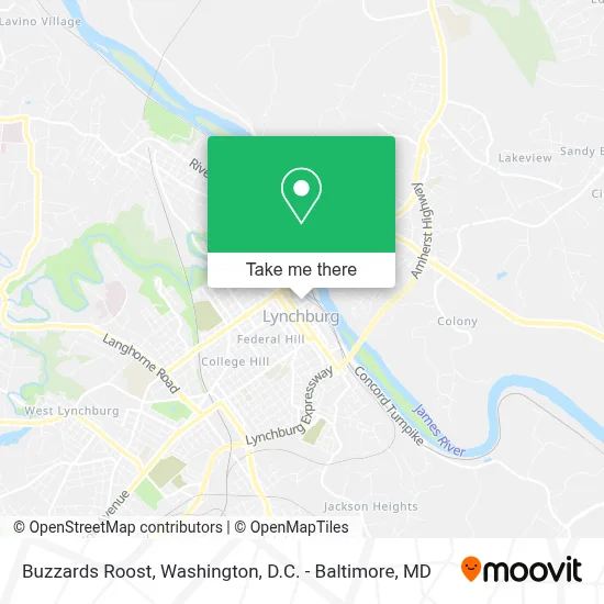 Buzzards Roost map
