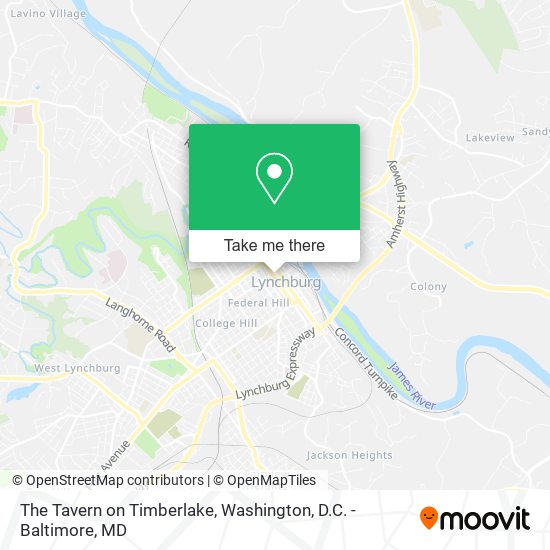 Mapa de The Tavern on Timberlake