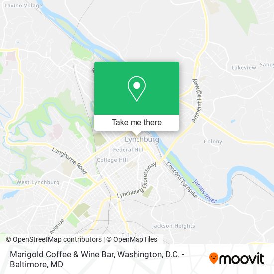 Mapa de Marigold Coffee & Wine Bar