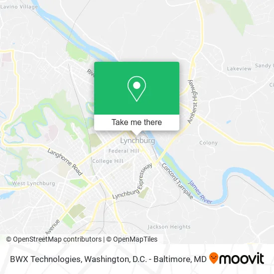 BWX Technologies map