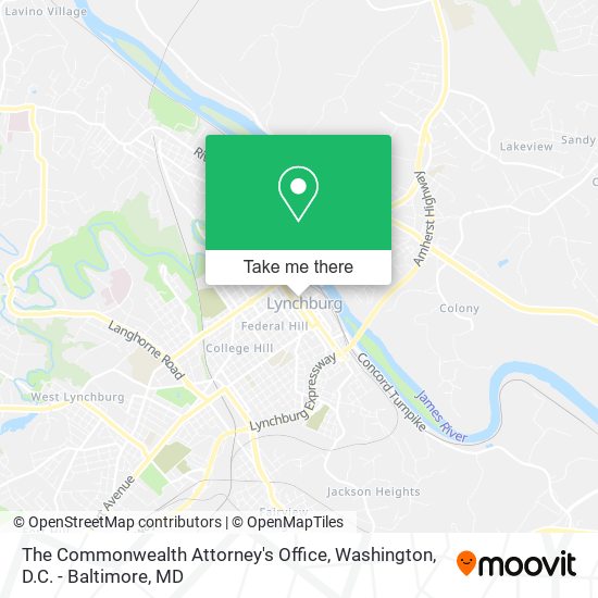 The Commonwealth Attorney's Office map