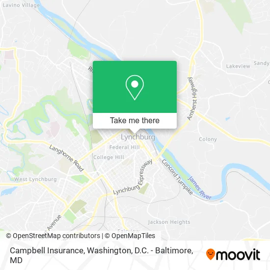 Campbell Insurance map