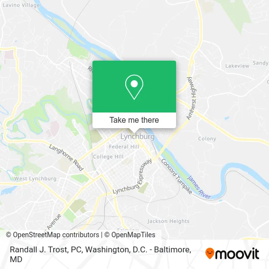 Randall J. Trost, PC map