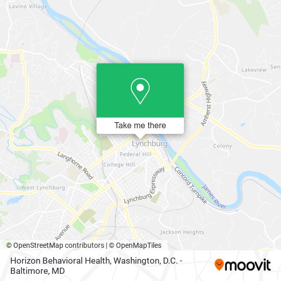 Mapa de Horizon Behavioral Health