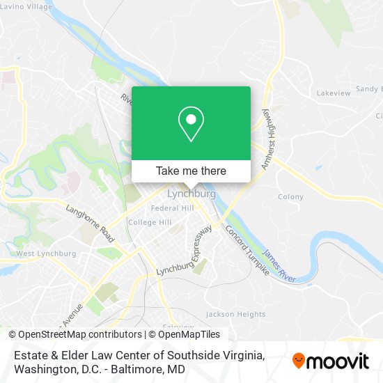 Estate & Elder Law Center of Southside Virginia map