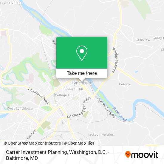 Carter Investment Planning map