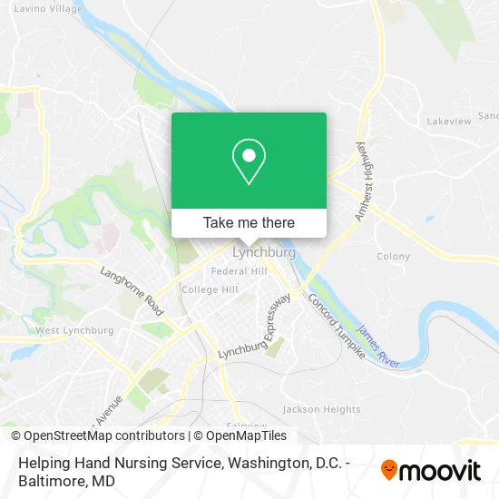 Helping Hand Nursing Service map