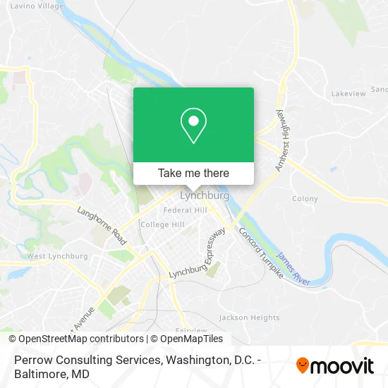 Perrow Consulting Services map