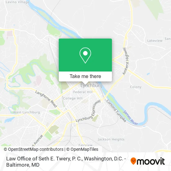 Law Office of Seth E. Twery, P. C. map