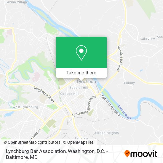 Lynchburg Bar Association map