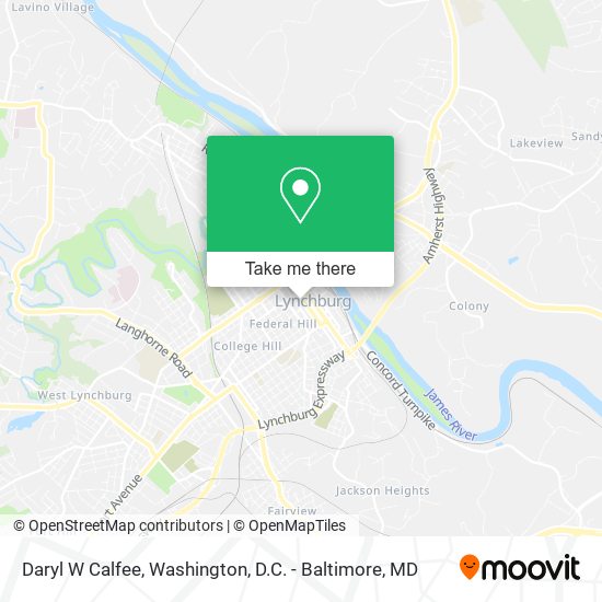 Mapa de Daryl W Calfee
