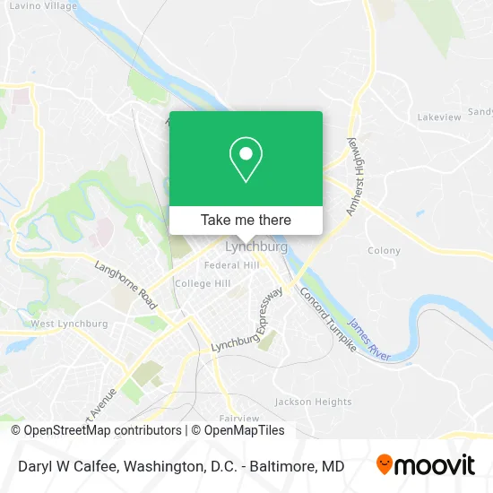 Daryl W Calfee map