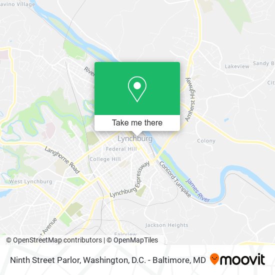 Ninth Street Parlor map