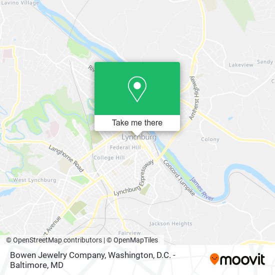 Mapa de Bowen Jewelry Company