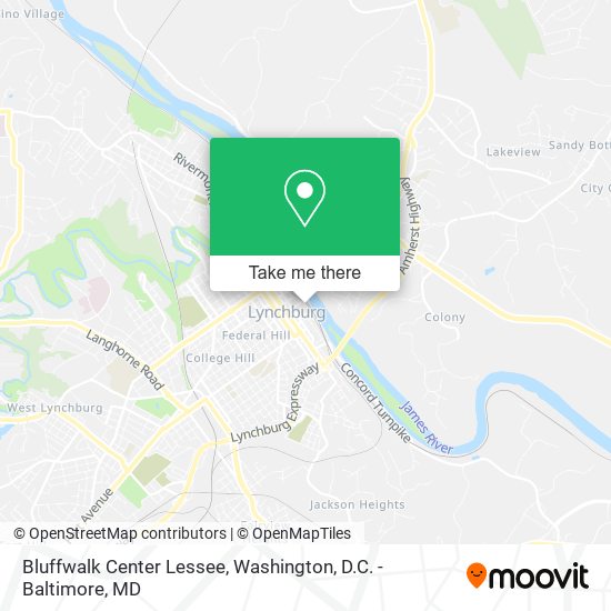 Bluffwalk Center Lessee map