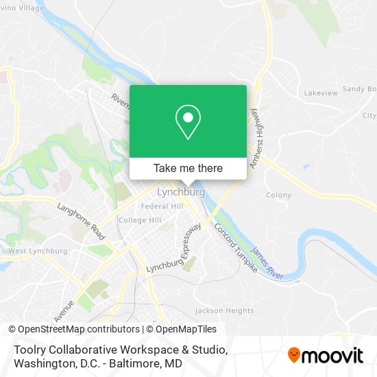 Toolry Collaborative Workspace & Studio map