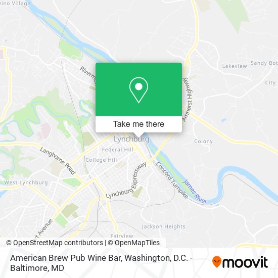 American Brew Pub Wine Bar map