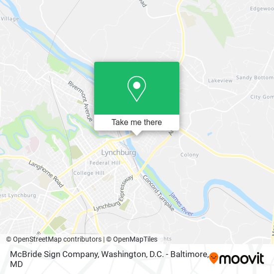 Mapa de McBride Sign Company