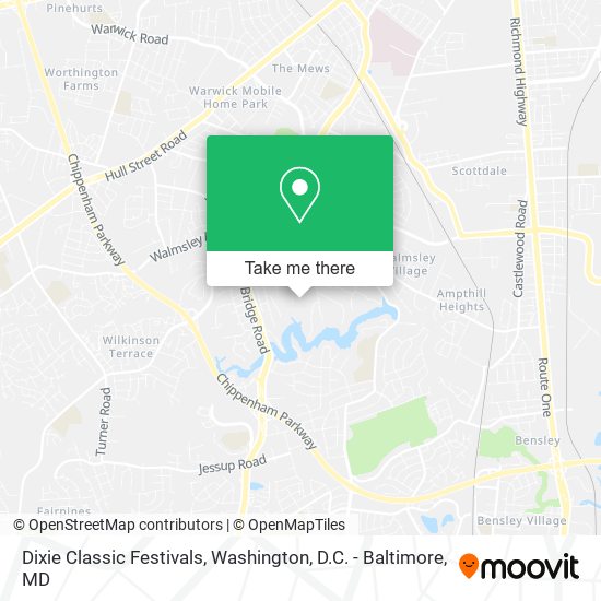 Dixie Classic Festivals map