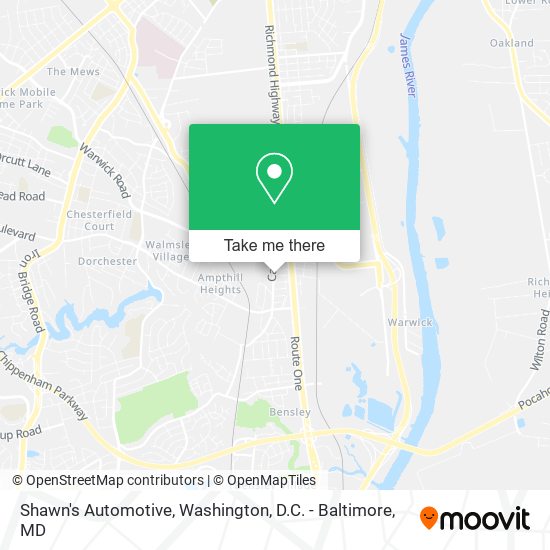 Shawn's Automotive map