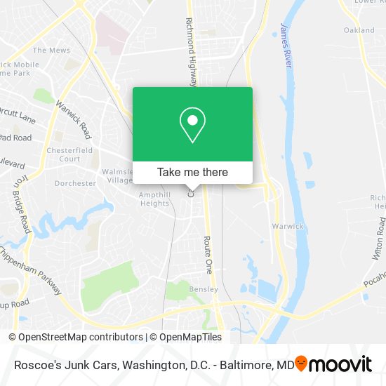 Roscoe's Junk Cars map