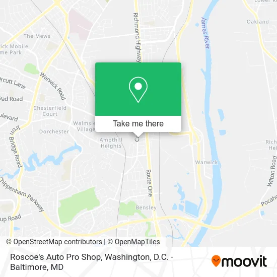 Roscoe's Auto Pro Shop map