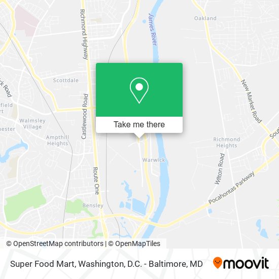 Mapa de Super Food Mart