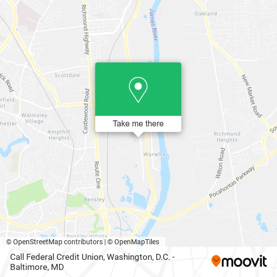 Call Federal Credit Union map