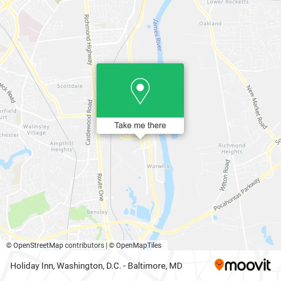 Holiday Inn map